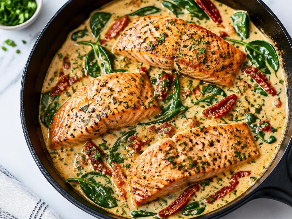 15-Minute Creamy Tuscan Salmon